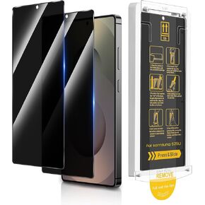 Maxdara 2 Pack for Samsung Galaxy S25 Ultra Privacy Screen Protector, Bubble-Free Easy Installation with Alignment Tool, Support Fingerprint Unlock, Screen Protector for S25 Ultra 2025, 6.9 Inch
