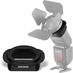 مجموعة ملحقات فلاش الرأس المستديرة NEEWER Z1 لـ Z1-S، Z1-N، Z1-C Speedlite، تتضمن Barndoor، شبكة قرص العسل، مرشحات ألوان هلامية، ناشر قبة، لوحة ناشر، ناشر ارتداد، حقيبة حمل، GM-M1