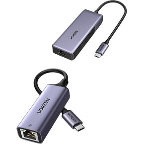 UGREEN Ethernet Adapter Bundle with 5Gb USB C to Ethernet Adapter