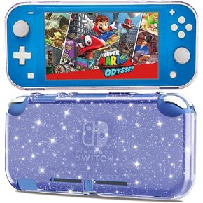 Protective Case for Nintendo Switch Lite Case, Soft TPU Protective Cover for Switch Lite Case Cover with Shock-Absorbent & Anti-Scratch Slim Shell Skin Switch Lite Accessories Purple Glitter