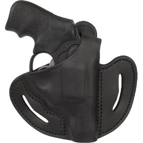 1791 GUNLEATHER J-Frame Revolver Holster with Thumbreak, OWB CCW Leather Gun Holster - Right Handed - Fits SW 637, 638, 642 and Ruger LCR, SP101