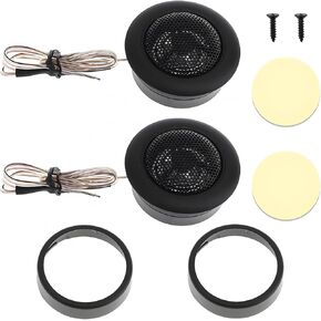 Car Tweeters, 2pcs 12V 800W High Efficiency Car Stereo Speakers, Mini Dome Tweeter Speakers for Car Audio System Accessories
