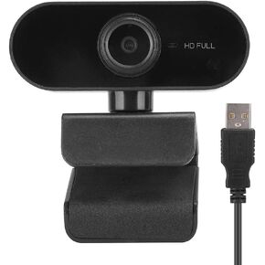 Yunir 1080p كاميرا ويب ، كاميرا ويب كمبيوتر USB للكمبيوتر مع كاميرا مكتب سطح المكتب Microphone Camera كاميرا فيديو للبث المباشر ، دردشة الفيديو ، مؤتمر (أسود)