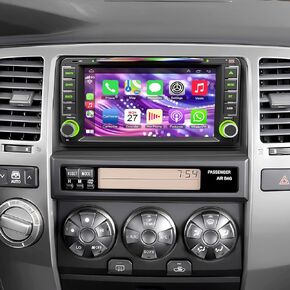 7 Inch Car Radio for Toyota 4Runner 2003-2009, for Tundra 2003-2006, for Sequoia 2003-2007, Car Stereo with CD/DVD Player- CarPlay & Android Auto,Bluetooth & FM Radio