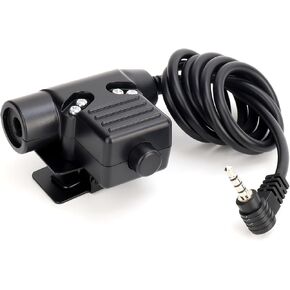 U94 PTT متوافق مع Yaesu/Vertex 3.5mm الزاوية اليمنى 1-Pin