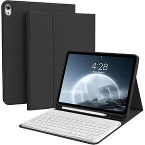 Keyboard Case for iPad (A16) 11th Generation 11-inch 2025 & iPad 10th Gen 10.9 inch 2022 with Pencil Holder, Stand Folio Detachable Wireless Bluetooth Keyboard, Soft TPU Back, Gray