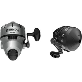 Zebco 888 Size 80 Spincast Fishing Reel and Zebco 808 Spincast Fishing Reel Bundle