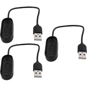 SING F LTD 3pcs Smart Watch Charging Cable Wire Smartwatch USB Charger Cable Replacement Compatible with Xiaomi Mi Band 4 Smartwatch