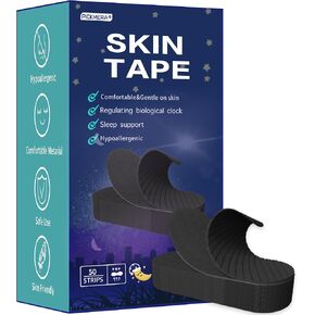 Premium Skin-Friendly Skin Tape, Hypoallergenic Medical Grade Adhesive Cotton Tape for Sensitive Skin, Painless Removal, Latex Free On Skin-50Pcs