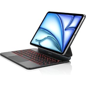 Keyboard Case for iPad Air 11-inch (M2) 2024 & iPad Pro 11 inch (1st/2nd/3rd/4th Generation) - Magic-Style Magnetic Keyboard Case with Multi-Touch Trackpad Compatible with 10.9" iPad Air 4th/5th Gen