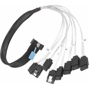 for MCIO 8i to 8xSATA3.0 Cable, PCIE5.0 to MCIO X8 Cable Cord for Server Data Center, External Graphics Card, 50cm/19.7