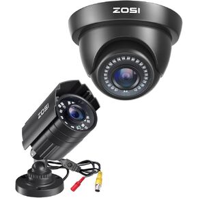 ZOSI 1080P Hybrid 4-in-1 HD TVI/CVI/AHD/CVBS 1920TVL 2.0MP CCTV Camera&ZOSI 1080P Hybrid 4-in-1 HD TVI/CVI/AHD/CVBS 1920TVL 2.0MP CCTV Camera 80ft Day/Night Vision Metal Waterproof Housing