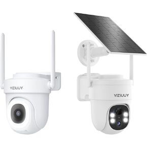 3MP Solar Security Cameras Wireless Outdoor and 5G Security Camera with 24/7 Recording