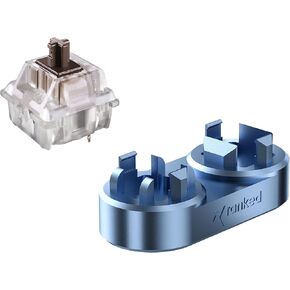 Bundle of 65 Cherry MX RGB Brown Switches for Mechanical Gaming Keyboards & Ranked Premium CNC Machined Switch Opener