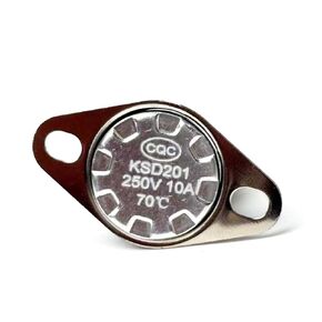 KSD201 70C Thermostat Thermal Fuse Switch Fit for GE Microwave Oven Temperature Control Switch Normally Closed