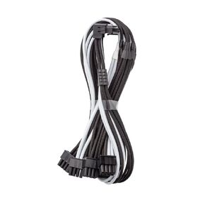 CableMod C-Series Pro ModFlex Sleeved 12V-2x6 12VHPWR 90° StealthSense PCIe Cable for Corsair Type 4 / Type 3 - Variant B (Black, 16-pin to Quad 8-pin, 60cm)