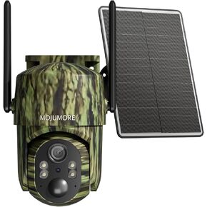 No WiFi Security Camera, 4G LTE Cellular Security Cameras Wireless Outdoor, Solar Outdoor Camera Wireless, Color Night Vision, PIR Human Detection, Two-Way Talk, IP66 Waterproof