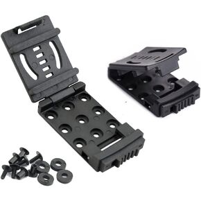 GLBSUNION Tactical Belt Clips (1 Pack/2 Pack/4 Pack Alternative), Universal Utility EDC Belt Clip Outdoor Loops Camping Knife Blade Lock Large with Hardware for Holsters or Mag Pouches Sheath Tools