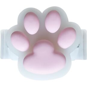 Clamp-Type Pink Paw Shape Phone Grip Slide for Phones and Cases - Cute Sliding Cat Paw Phone Grip, Kawaii Large 3D Dog Paw Phone Mount Holder Stand - Christmas Valentines Gift for Girls Women