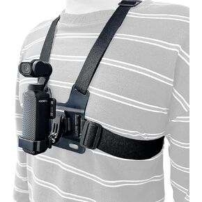 Osmo Pocket 3 Adjustable Chest Mount Harness, Chest Strap Body Mount Accessories Compatible with DJI Osmo Pocket 3 Cameras Attachments