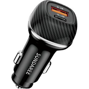 SUNDAREE 90W USB Car Charger Fast Charging, Car Phone Charger Adapter for iPhone 16 15 14 13 12 11 Pro Max Mini, Samsung Galaxy S24/S23/S22