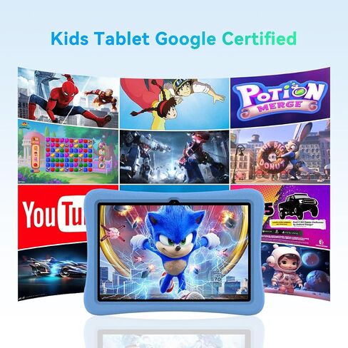 Kids Tablet, 10.1 inch Android 14 Tablet for Kids. 8-Core 12GB+128GB ROM. Parental Control Pre-Installed iWawa Learning Game Software, GMS Certified, BT,WiF, FM, Google Kids Space in Saudi Arabia