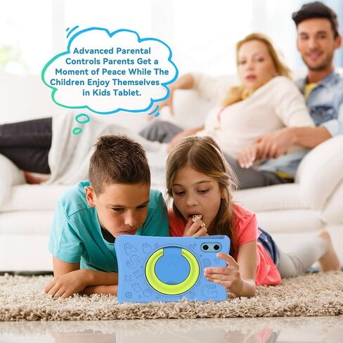 Kids Tablet, 10.1 inch Android 14 Tablet for Kids. 8-Core 12GB+128GB ROM. Parental Control Pre-Installed iWawa Learning Game Software, GMS Certified, BT,WiF, FM, Google Kids Space in Saudi Arabia