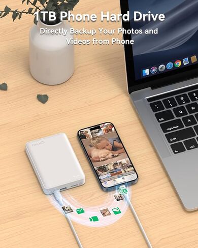 محرك الأقراص الصلبة الخارجي NEWQ سعة 1 تيرابايت: جهاز تخزين ذاكرة فلاش USB HDD USB متوافق مع iPhone وiPad والنسخ الاحتياطي للكمبيوتر والصور والفيديو والمستندات وما إلى ذلك in Saudi Arabia