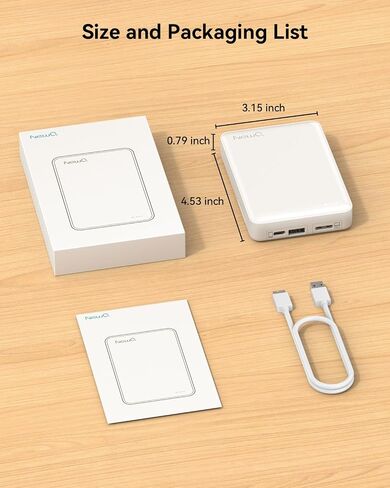 محرك الأقراص الصلبة الخارجي NEWQ سعة 1 تيرابايت: جهاز تخزين ذاكرة فلاش USB HDD USB متوافق مع iPhone وiPad والنسخ الاحتياطي للكمبيوتر والصور والفيديو والمستندات وما إلى ذلك in Saudi Arabia