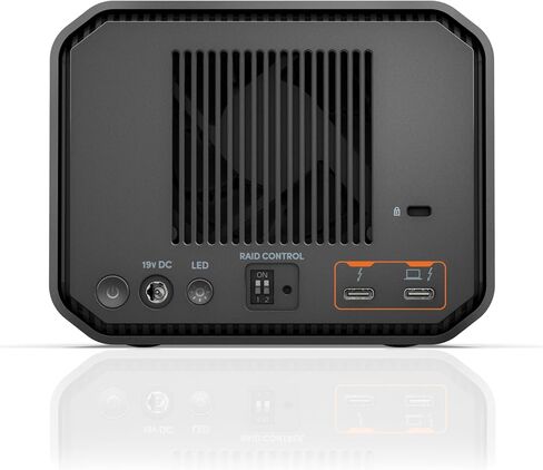 SanDisk Professional 16TB G-RAID Project 2 - محرك الأقراص الصلبة الخارجي HDD، Thunderbolt 3، USB (10 جيجابت في الثانية)، محرك الأقراص الصلبة Ultrastar 7200 دورة في الدقيقة، قراءة تصل إلى 480 ميجابايت / ثانية - SDPHK2H-016T-NBAD in Saudi Arabia