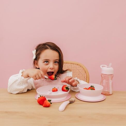 OXO Tot On-The-Go Fork and Spoon Set - Blossom in Kuwait