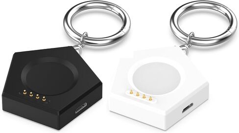 Type C Charger Dock Intended for OnePlus Watch 3/Oppo Watch X2 Charger Adapter USB C Portable Replacement Watch Charging Station Stand Smartwatch Accessories (Black&White) in Kuwait