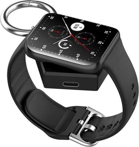 Type C Charger Dock Intended for OnePlus Watch 3/Oppo Watch X2 Charger Adapter USB C Portable Replacement Watch Charging Station Stand Smartwatch Accessories (Black&White) in Kuwait