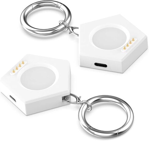 Type C Charger Dock Intended for OnePlus Watch 3/Oppo Watch X2 Charger Adapter USB C Portable Replacement Watch Charging Station Stand Smartwatch Accessories (Black&White) in Kuwait