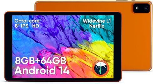 تابلت 8 بوصة، هيكل معدني معالج ثماني النواة Andriod 14 Tablet، ذاكرة وصول عشوائي 8(3+5) جيجابايت، بطارية 4000 مللي أمبير في الساعة، تخزين 64 جيجابايت، كابل شحن 6 أقدام، منفذ Typc-C معزز، محول شحن 10 وات، مكبرات صوت مزدوجة، وردي in Saudi Arabia