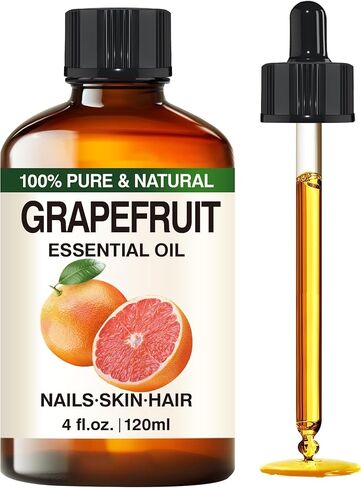 Pure Grapefruit Essential Oil - Fresh Citrus Scent Aromatherapy for Diffusers, Candle Soap Making, Massage Oil 4 Fl Oz in Saudi Arabia
