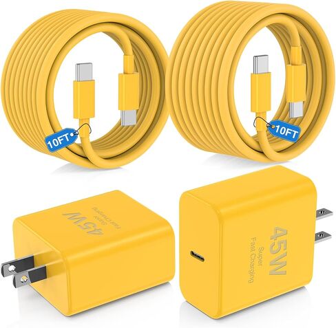 45W Charger for iPhone 16 15 Pro Max Fast Charging 3FT, iPhone 16 15 Plus Charger Cord with USBC Charger Block for MacBook Air 13/11 inch M1/M2,2022 2020 2019 2018 2017 Laptop,iPad Pro/Air in Saudi Arabia