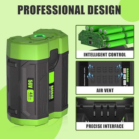 DSANKE 56V 3.5Ah Replacement for EGO 56V Battery BA1400 BA2800 BA2800T BA4200 BA1400T Compatible with ST1502LB CS1604 LB4800 LB6504 LB5804 HT2400 56V Power Tools,for EGO 56V Power+ Battery in Kuwait