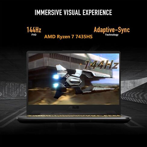 ASUS TUF A15 15.6" FHD Gaming Laptop, AMD Ryzen 7 7435HS Processor, NVIDIA GeForce RTX 3050 Graphics, 32GB DDR5 RAM 1TB PCIe SSD, Wi-Fi 6, RGB Backlit Keyboard, Windows 11 Home, Black in Saudi Arabia