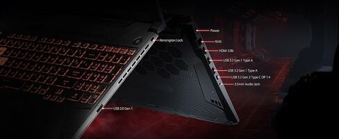 ASUS TUF A15 15.6" FHD Gaming Laptop, AMD Ryzen 7 7435HS Processor, NVIDIA GeForce RTX 3050 Graphics, 32GB DDR5 RAM 1TB PCIe SSD, Wi-Fi 6, RGB Backlit Keyboard, Windows 11 Home, Black in Saudi Arabia