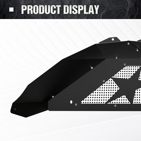 بطانات الرفارف الداخلية الخلفية متوافقة مع 2007-2018 Jeep Wrangler JK & JKU Unlimited، عجلة على شكل مسمار غطاء جيد واقيات الطين الفولاذية (2/4 أبواب)، أسود in Kuwait