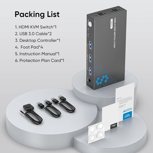 USB3.0 kvm Switch 4 Computers 2 Monitors in Saudi Arabia