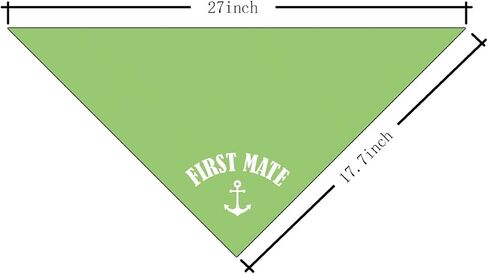 First Mate Dog Bandana, Dog Boat Accessories, Dog Matching Dog Bandanas, Dog Apparel & Accessories, Funny Dog Bandana, Dog Triangle Scarf, Dog Bandana for Small Medium Dogs (D51) in Saudi Arabia
