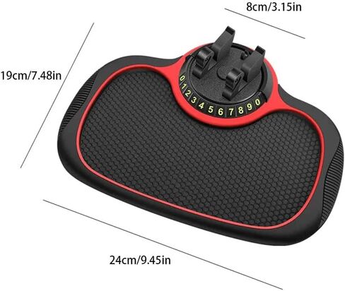 Multifunction Car Anti-Slip Mat Auto Phone Holder, Car Phone Mount Silicone Car Pad Mat, Universal Multifunction Car Dashboard Mat with Phone Holder in Car, for Phones, Keys, Gadgets (1 PC) in Kuwait