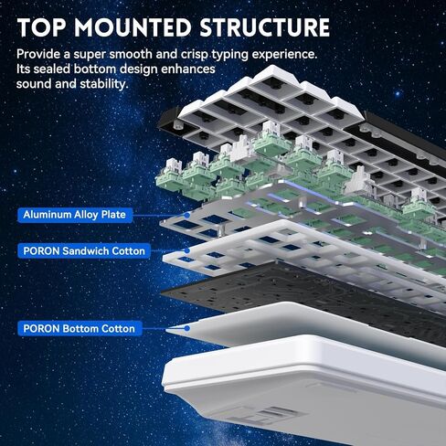 ATTACK SHARK X65 HE 60% Wired Magnetic Keyboard with Adjustable Actuation,8000 Hz Polling Rate,Hall Effect Switches,Hot-Swap,Topographic PBT Keycaps,RGB Backlit for FPS Games,with 8K Coiled Cable in Saudi Arabia