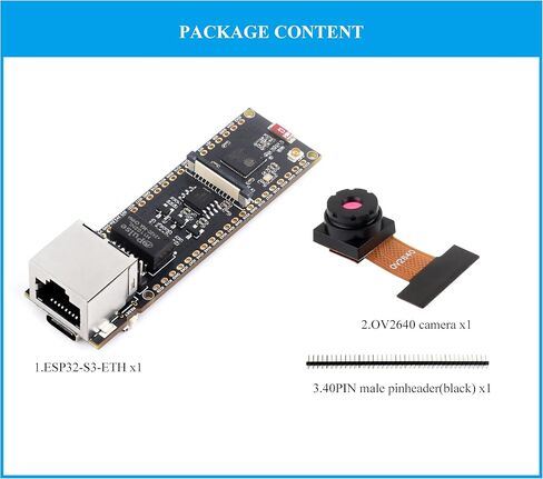 لوحة تطوير إيثرنت ESP32-S3، منفذ إيثرنت RJ45 بسرعة 10/100 ميجابت في الثانية، معالج ثنائي النواة بسرعة 240 ميجاهرتز، منفذ من النوع C وفتحة بطاقة TF، يدعم اتصال W-i-F-i وBLE وإيثرنت، مع وحدة POE in Saudi Arabia