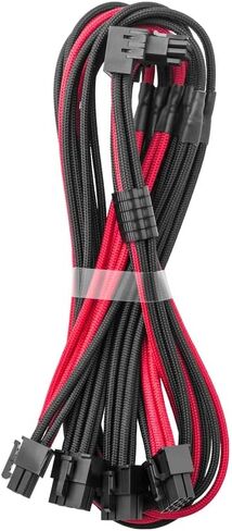 Cablemod C-Series Pro Modflex Sleeved 12V-2x6 12VHPWR 90 ° STEALTHSENSE CABILE لـ CORSAIR TYPE 4 / TYPE 3-البديل B (الأسود ، 16 دبوسًا إلى رباعي 8 دبوس ، 60 سم) in Kuwait