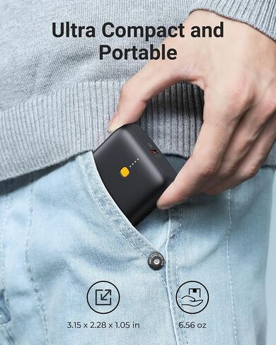 VOLTME Portable Charger, Slim 10000mAh 5V/3A Power Bank, USB C in&Out High-Speed Charging Battery Pack, Travel Essentials Dual Output Compatible with iPhone 16 15 14 13 12 Samsung Google iPad etc in Saudi Arabia