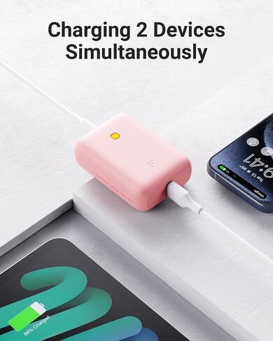 VOLTME Portable Charger, Slim 10000mAh 5V/3A Power Bank, USB C in&Out High-Speed Charging Battery Pack, Travel Essentials Dual Output Compatible with iPhone 16 15 14 13 12 Samsung Google iPad etc in Saudi Arabia
