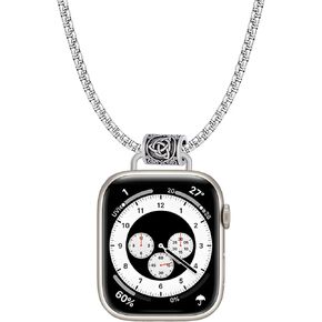 Necklace Compatible with Apple Watch Ultra 2 /Ultra 49mm 46mm 45mm 44mm 42mm 41mm 40mm 38mm for Women Men, Elegant Lanyard Chain for iWatch Series 10 9 8 7 6 SE 5 4 3 2 Ultra Ultra 2